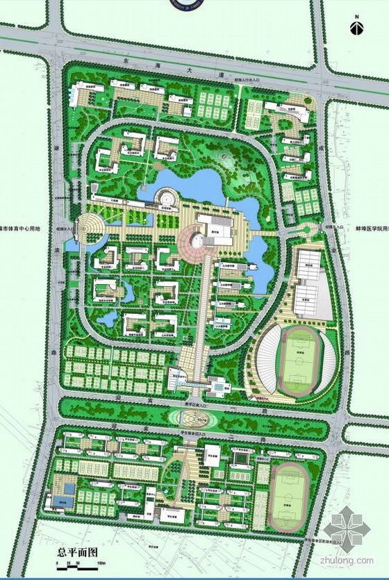 县城景观详细规划方案资料下载-安徽大学景观详细规划方案文本全套