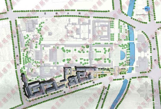 狭长地块规划设计资料下载-江苏南京地块规划设计方案