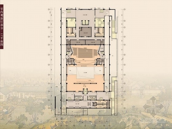 演艺中心平面方案资料下载-[上海]奢华演艺中心室内外方案设计图