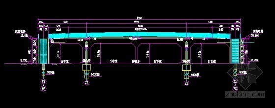 单跨钢结构人行天桥设计图资料下载-56米公路人行天桥钢结构设计图纸