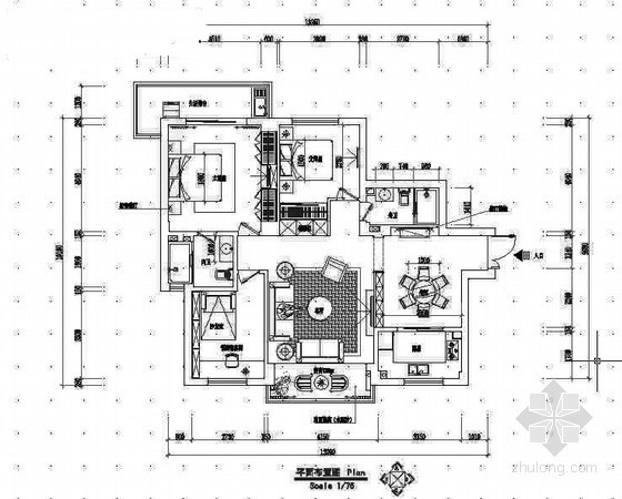 温州现代装修效果图资料下载-[温州]125平方三居室内装修图（含效果）