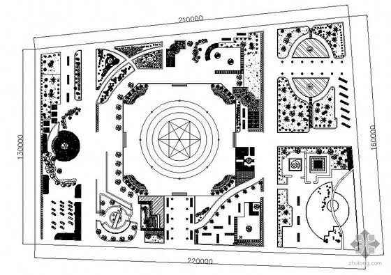 公园景观cad下载资料下载-某公园景观规划设计方案