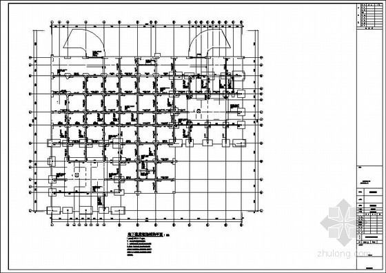 建筑施工图设计人防地下室资料下载-[芜湖]商业建筑人防地下室结构施工图