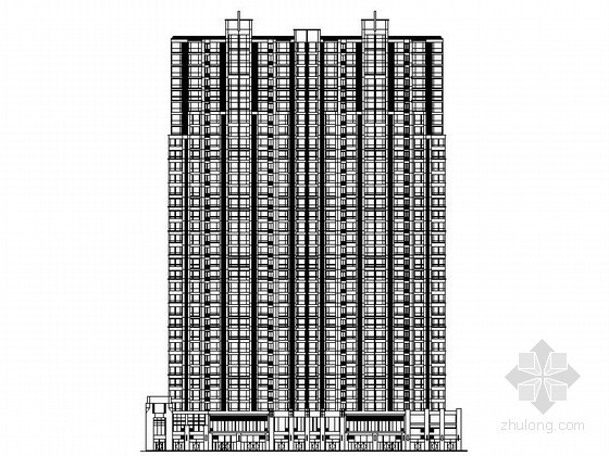 三层商业住宅资料下载-[石家庄]某商业广场三十三层住宅楼建筑施工图