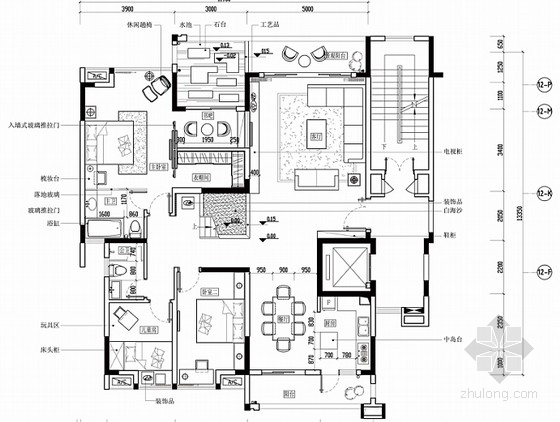 工业风loft家装效果图资料下载-[原创]时尚样板间设计方案共5套(含效果图）