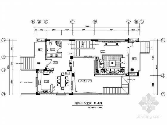 室内别墅标准施工图资料下载-[江苏]F户型四层别墅室内施工图