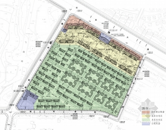[湖北]欧式风格低密度住宅区规划设计方案文本-欧式风格低密度住宅区分析图