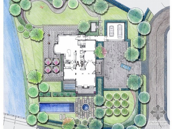 台地式别墅区景观设计方案资料下载-上海别墅区景观设计方案