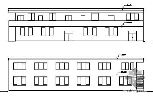 一层职工食堂建筑设计资料下载-南平市某纺织厂两层职工食堂建筑结构施工图