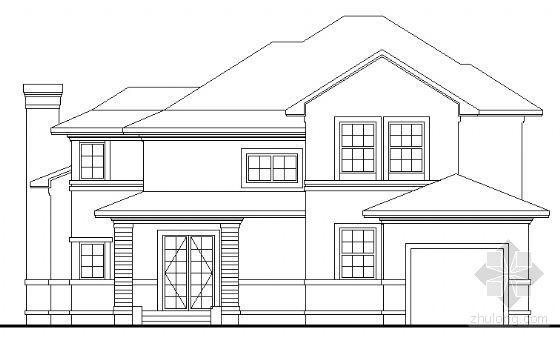 5层模板方案资料下载-某二层别墅（A5型）建筑方案图