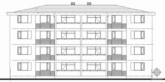 坡屋顶住宅小区住宅资料下载-[上海]某住宅小区楼群二期动迁基地楼建筑方案图