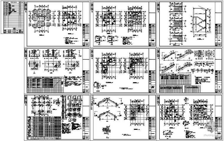 三维讲建筑结构图资料下载-某三层别墅建筑结构图