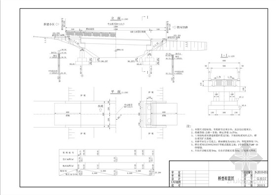 1米简支桥资料下载-23米扩大基础简支T梁桥全套设计图（27张）