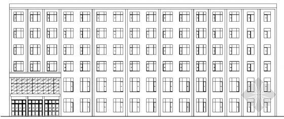 六层教学楼建筑资料下载-某六层教学楼建筑结构方案图