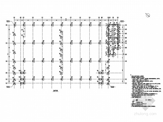 钢结构厂房柱间支撑节点资料下载-[湖北]地上单层门式刚架钢结构工业厂房结构施工图