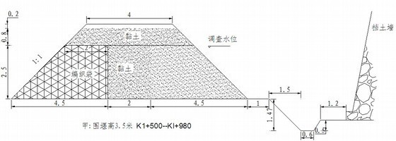 防洪堤围堰施工图