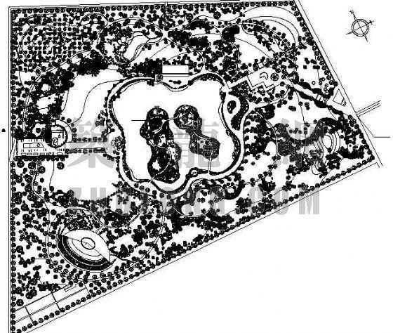 产业园平面总图设计资料下载-海丰锦绣园景观设计平面总图
