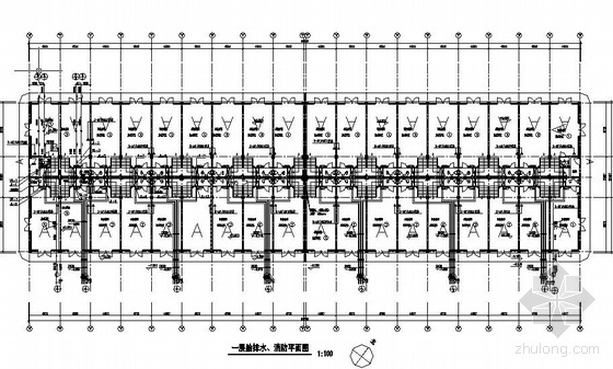 绿城住宅给排水施工图资料下载-某大型建材城给排水施工图