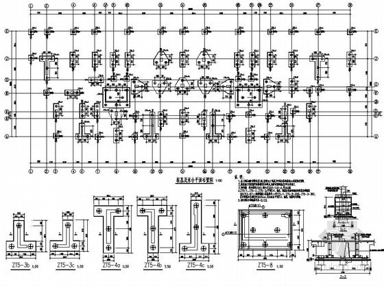 福州某14层框剪住宅结构设计图