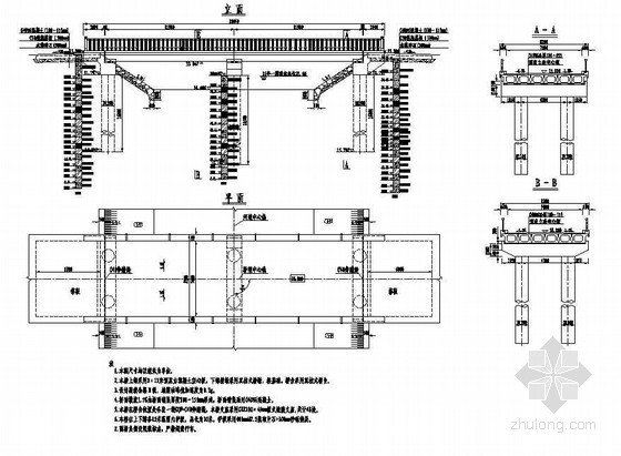 6米桥梁板图纸资料下载-2×12米混凝土空心板成套cad设计图纸