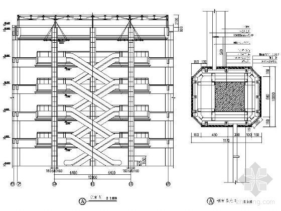 [江苏]某四层商场施工图（含效果）-大堂柱子