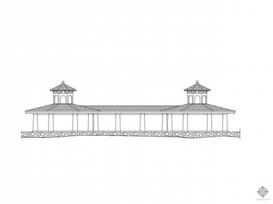 公园桥建筑施工图资料下载-[深圳]某湖滨公园会所建筑施工图