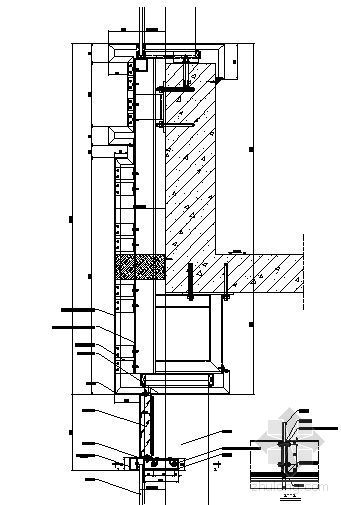 室内百叶隔断节点资料下载-玻璃上接百叶节点收口图6