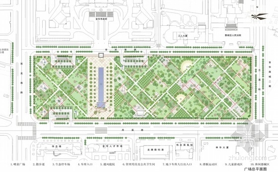 小洲改造方案设计资料下载-[浙江]市民广场改造工程方案设计（三）