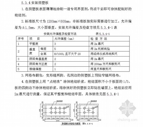 挤塑板挤塑板资料下载-外墙外保温施工工法(HT体系 挤塑板 聚合物砂浆)