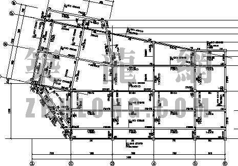 商场建筑平面结构图资料下载-某商场结构图