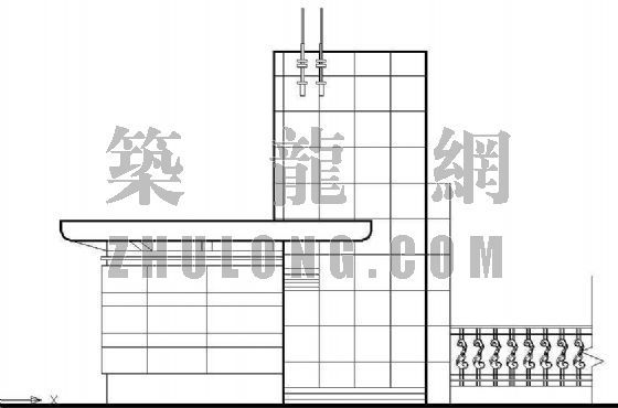 传达室cad图资料下载-工业园传达室大门建筑施工图