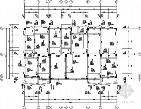 10层私人住宅楼框架结构施工图- 