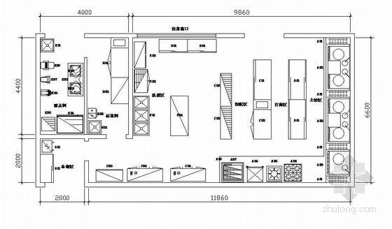 烧烤店厨房施工图资料下载-某厨房设备水电施工图