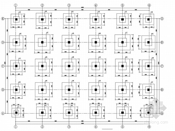 车间厂房CAD资料下载-[安徽]两栋地上五层框架结构车间厂房结构施工图