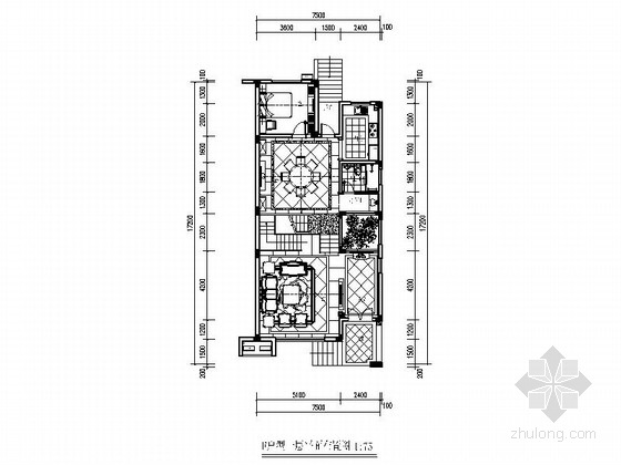欧式新古典客厅装修资料下载-[瑞金]独创新古典欧式三层别墅样板房装修图