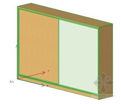 移门衣柜模型资料下载-模块式衣橱 ArchiCAD模型