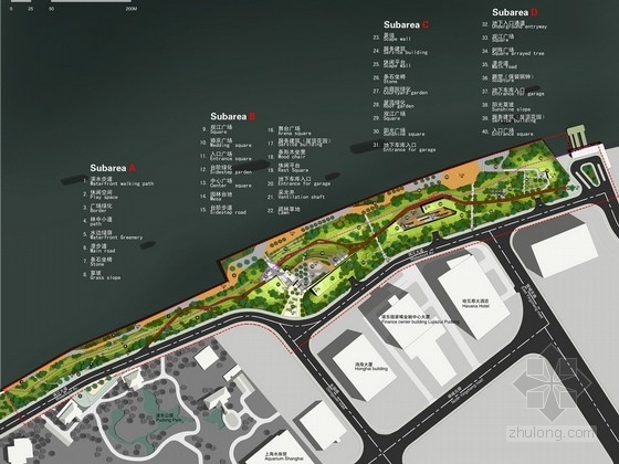 上海陆家嘴某高层建筑异常振动原因探究资料下载-[上海]陆家嘴滨江道路景观规划设计方案
