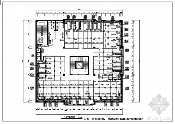 空调工程设计图资料下载-某铁路轮渡办公楼空调工程设计图