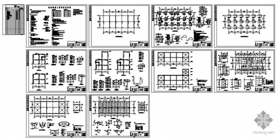 炼油厂平面图资料下载-湖南某炼油厂12米跨厂房结构图