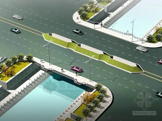 城市河道景观设计方案资料下载-[济宁]河道大桥景观设计方案