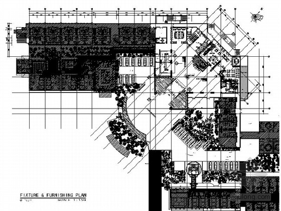 大堂室内施工图纸资料下载-[厦门]知名国际酒店一层大堂室内设计施工图