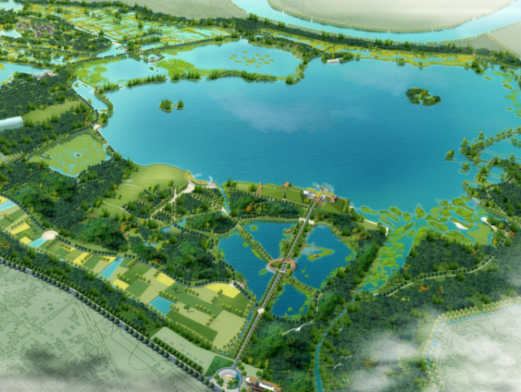 横滨城市公园改造资料下载-[安徽]十涧湖国家城市湿地公园景观概念规划设计（PDF+81页）
