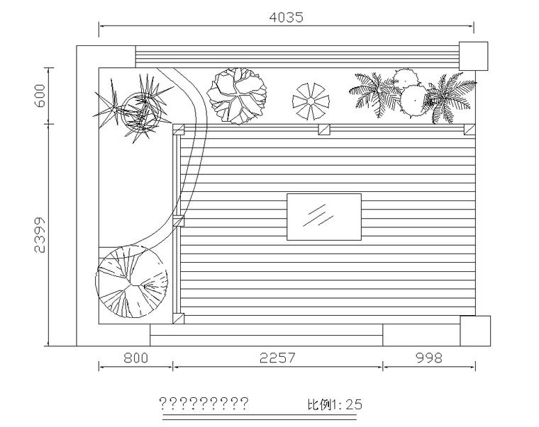 屋顶花园及庭院景观全套CAD施工图纸-4