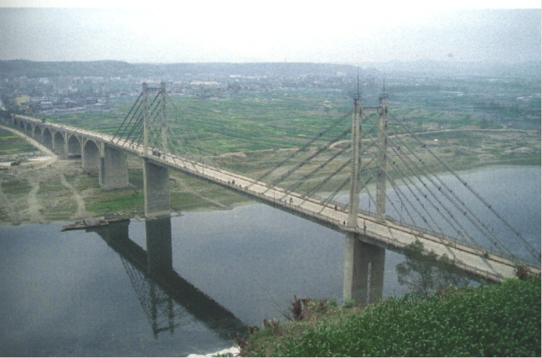 路桥工程之桥梁工程识图讲义PPT（149页）-扇形索型