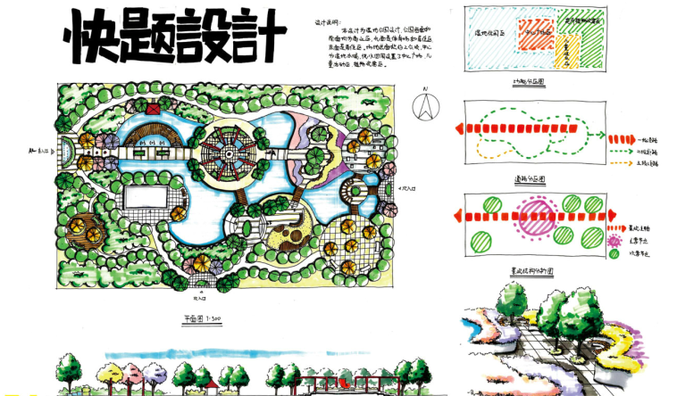 风景园林平面图手绘资料下载-北京某林业大学风景园林9套考研历年真题及解析
