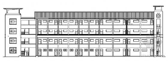 四层教学楼建筑造价资料下载-某四层教学楼建筑施工图