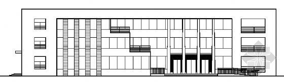 三层办公建筑方案图资料下载-某三层办公楼建筑方案图
