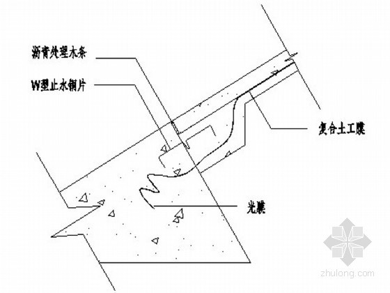 水利枢纽堆石坝毕业设计（河海大学）-复合土工膜与趾板的连接设计 