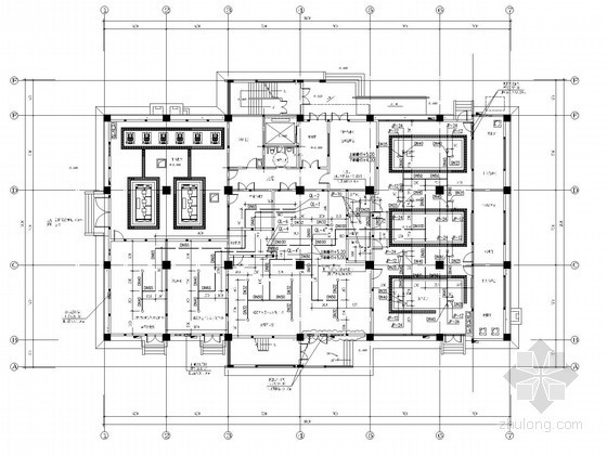 建筑消防设计带图纸资料下载-[广东]六层通信建筑气体消防设计图纸