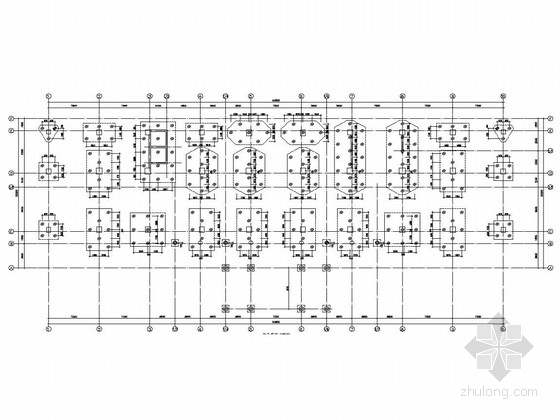 3层办公楼结构图资料下载-[湖北]12层框架剪力墙结构办公楼结构图（预制管桩基础）